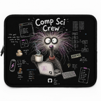 Water-resistant Laptop Sleeve | Cute Programmer Illustration — Comp Sci Crew