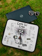 Water-resistant Laptop Sleeve | Cute Programmer Illustration — Comp Sci Crew