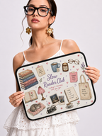 Water-Resistant Laptop Sleeve — Cozy Bookish Book Lover Sleeve | Slow Reader Club
