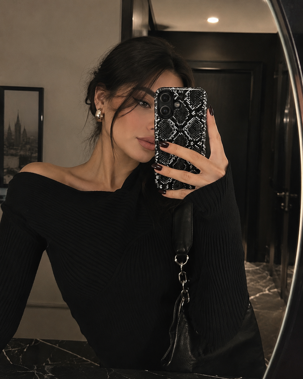 Black Snakeskin - Phone Case