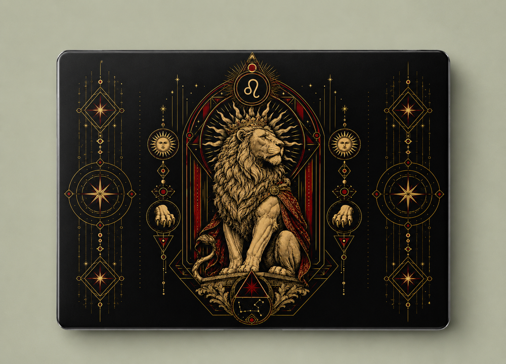 Lion Crest - Clear MacBook Case