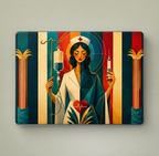 Saint Needle & Chill - Nurse Edition - Clear Laptop Cover