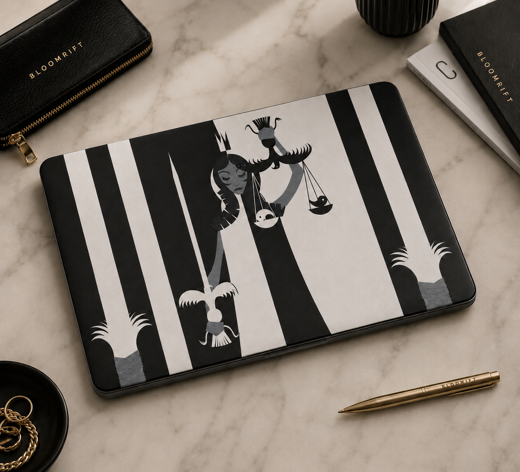 Lawyer - Lady Justice - Clear Laptop Cover