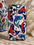 Koi Fish Tough Phone Case — Red & Blue Nautical Protective Cover