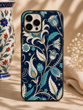 Floral Paisley Tough Case — Teal & Cream Vintage Phone Cover