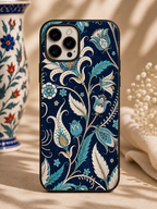 Floral Paisley Tough Case — Teal & Cream Vintage Phone Cover