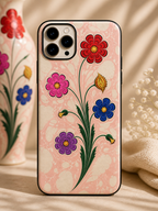 Floral Stem Tough Phone Case — Vintage Pink Garden Protection