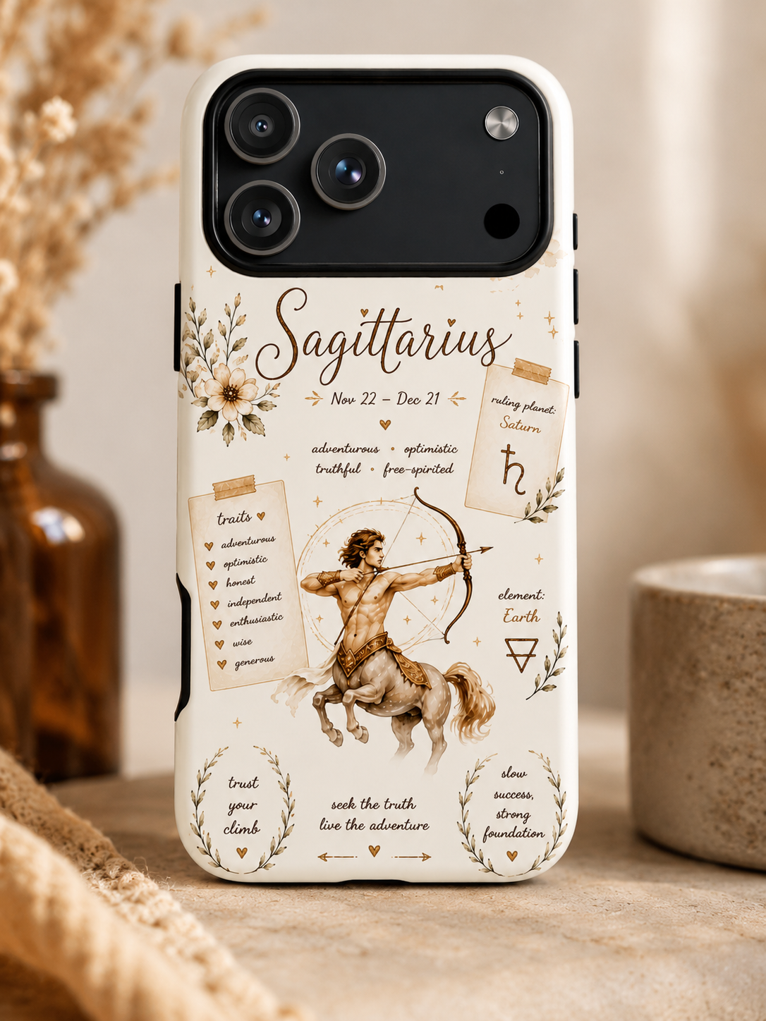 Sagittarius Zodiac Phone Case – Celestial Archer Astrology Design