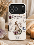 Capricorn Zodiac Phone Case – Rustic Astrological Goat Design
