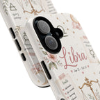 Libra Zodiac Phone Case – Floral Scales Astrology Phone Cover