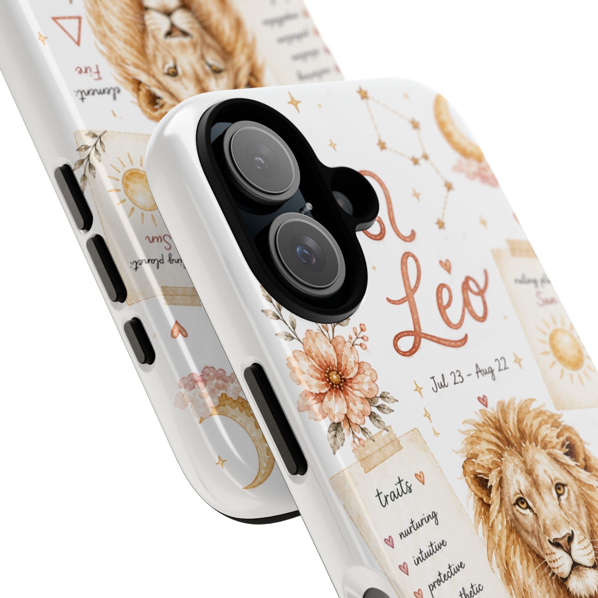 Leo Zodiac Phone Case — Lion Constellation Astrology Tough Case