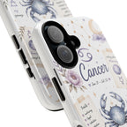 Cancer Zodiac Phone Case — Watercolor Crab Astrology Birthday Gift