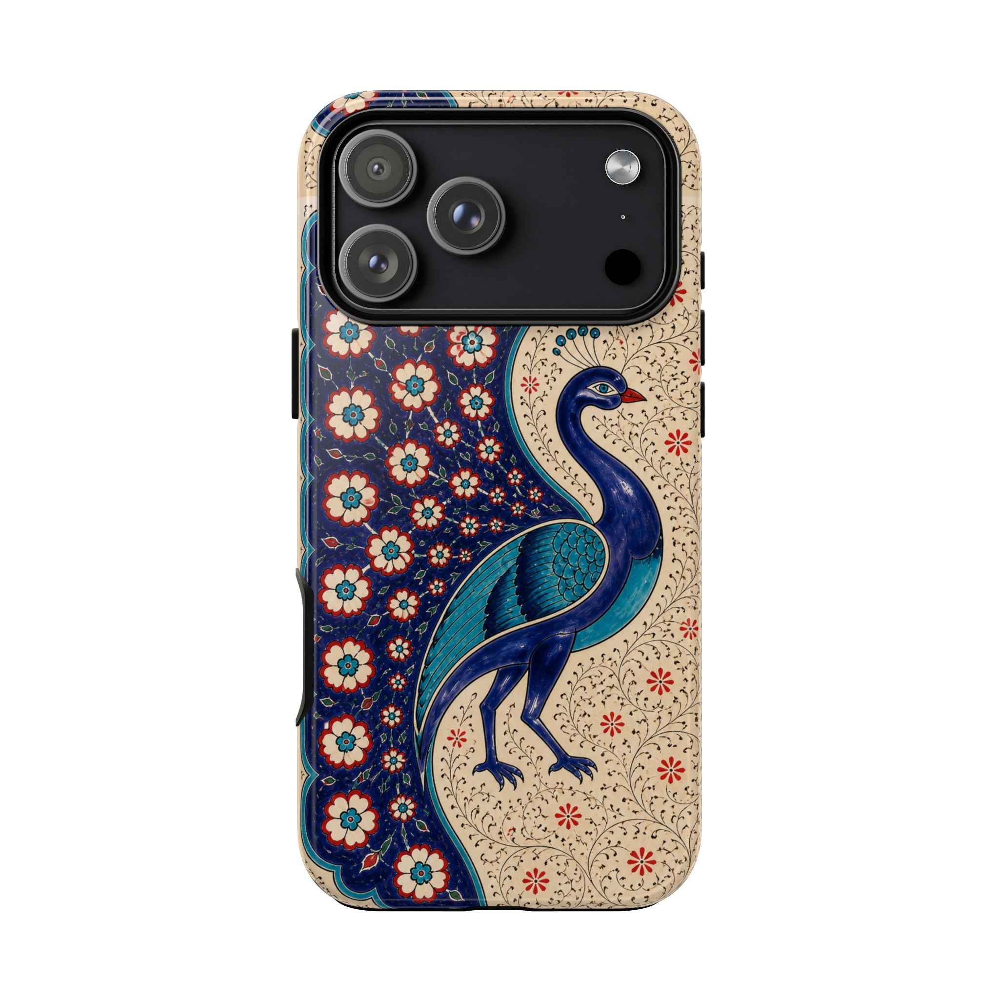 Peacock Mosaic Tough Case — Floral Vintage Bird Phone Cover