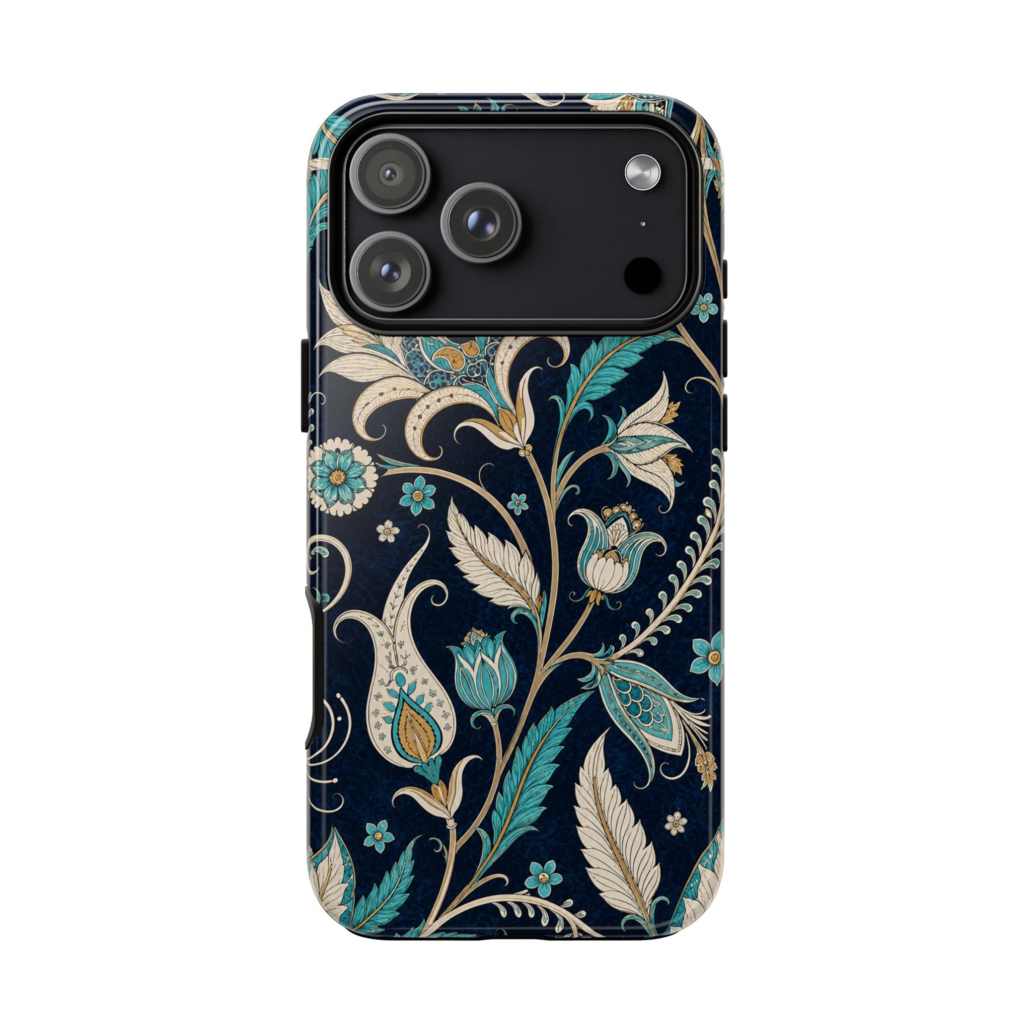 Floral Paisley Tough Case — Teal & Cream Vintage Phone Cover
