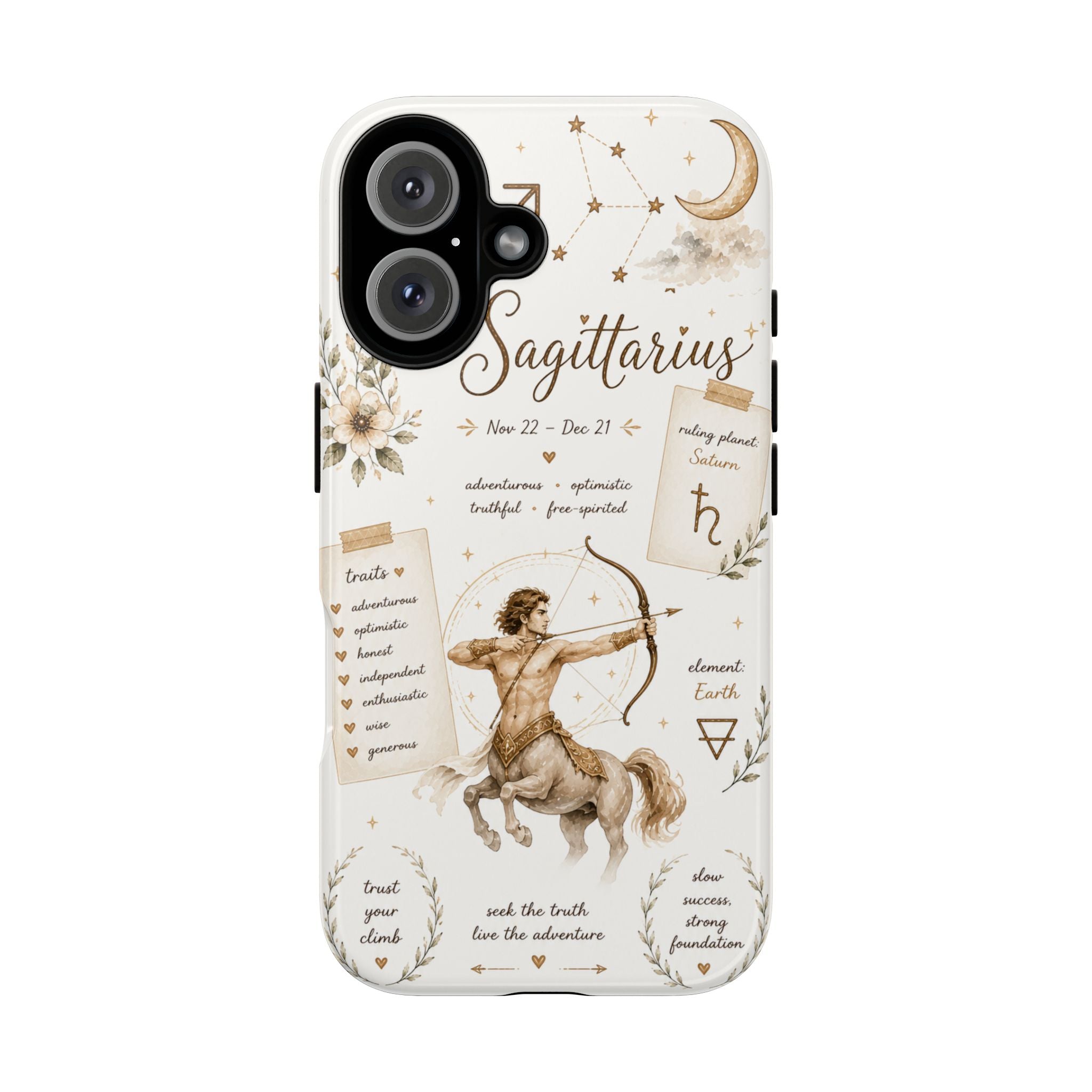 Sagittarius Zodiac Phone Case – Celestial Archer Astrology Design