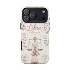 Libra Zodiac Phone Case – Floral Scales Astrology Phone Cover