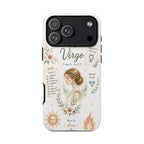 Virgo Zodiac Phone Case — Astrology Birthsign Tough Case, 'Born to Shine' Design