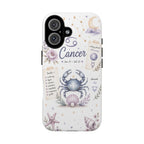 Cancer Zodiac Phone Case — Watercolor Crab Astrology Birthday Gift