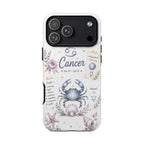 Cancer Zodiac Phone Case — Watercolor Crab Astrology Birthday Gift