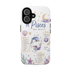 Pisces Zodiac Phone Case — Watercolor Horoscope Tough Case