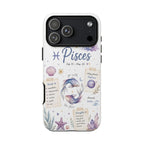 Pisces Zodiac Phone Case — Watercolor Horoscope Tough Case