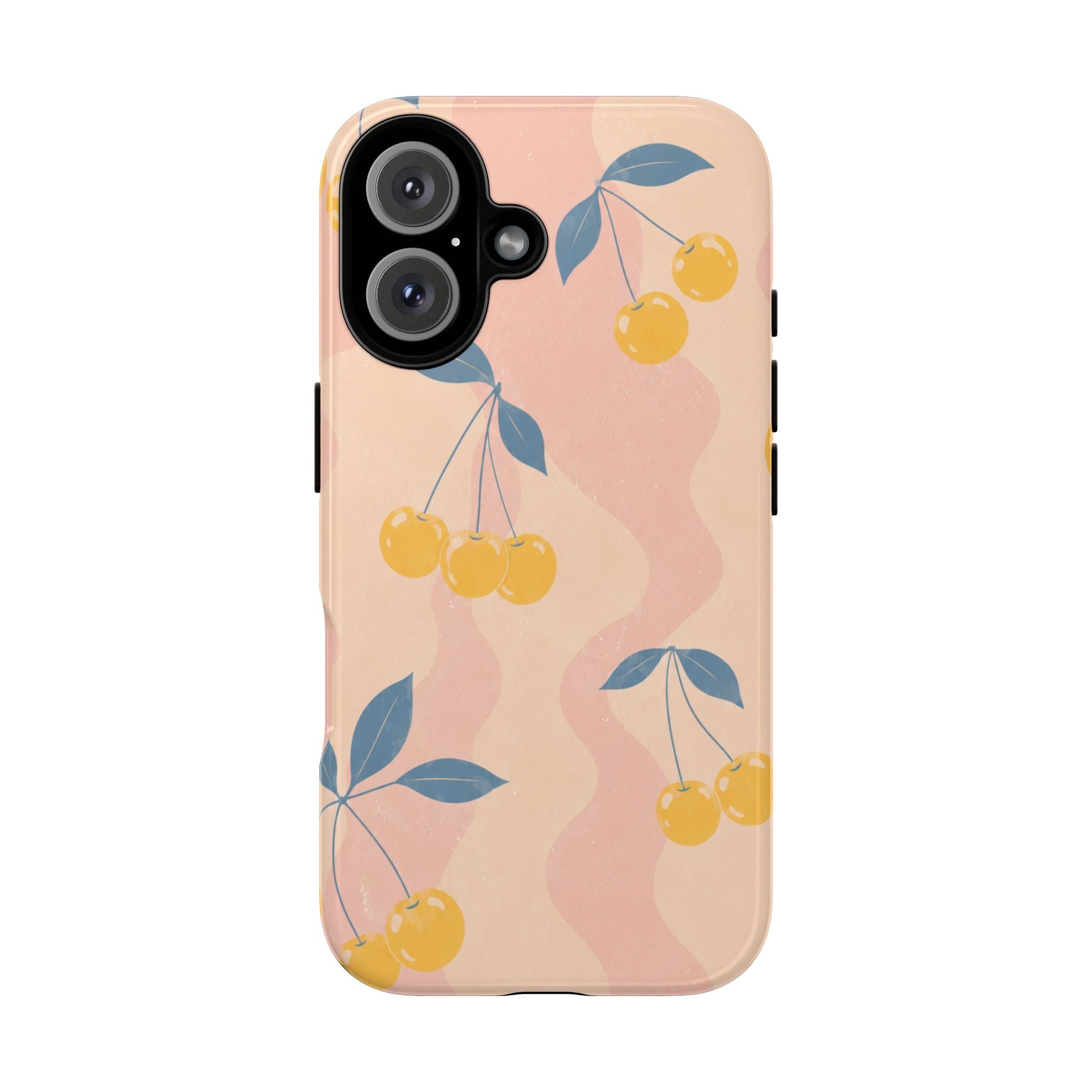 Retro Yellow Cherry - Phone Case