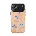 Retro Yellow Cherry - Phone Case