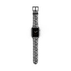 Lace Pattern Watch Band — Black Floral Lace Apple Watch Strap