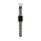 Lace Pattern Watch Band — Black Floral Lace Apple Watch Strap