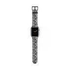 Lace Pattern Watch Band — Black Floral Lace Apple Watch Strap