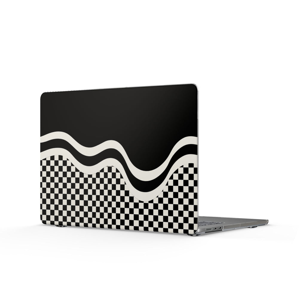 Flujo monocromático - Funda transparente para MacBook