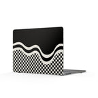 Flujo monocromático - Funda transparente para MacBook