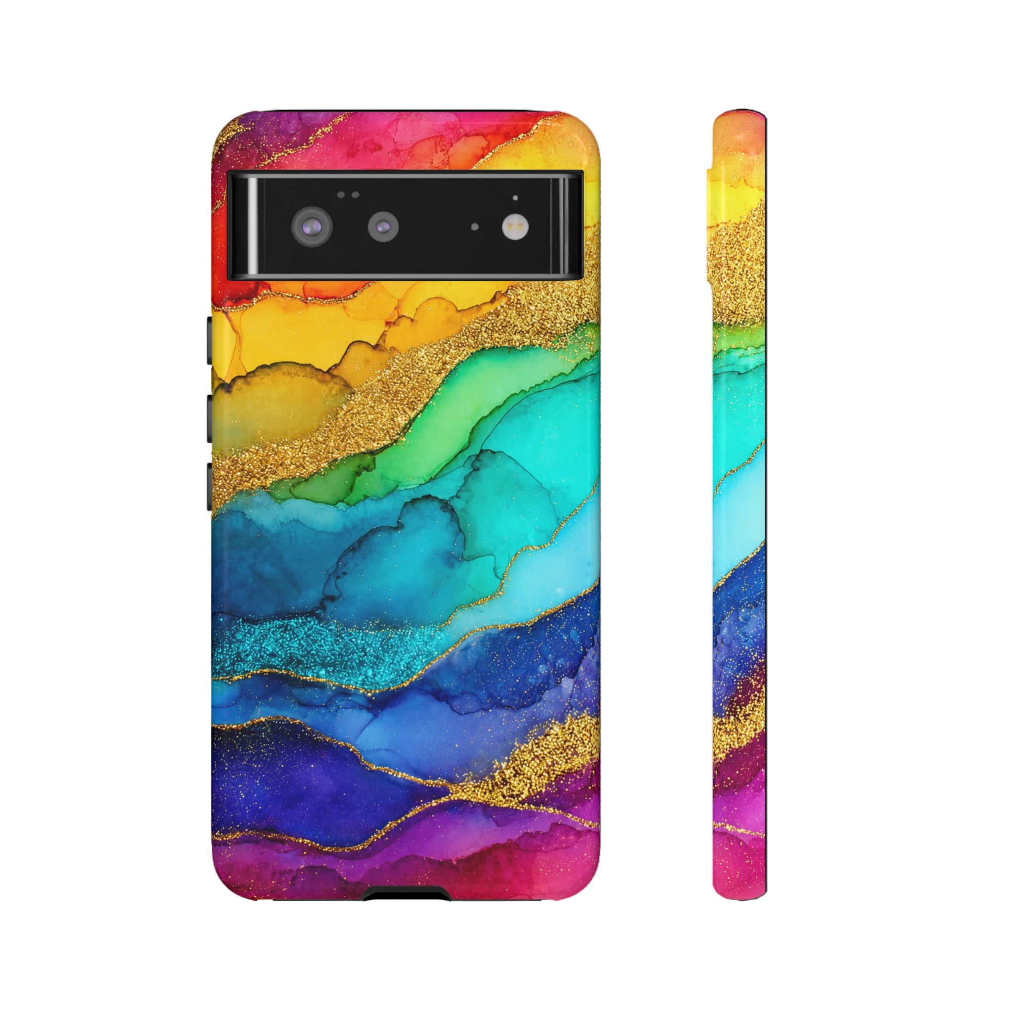Gold Resin Wave - Phone Case