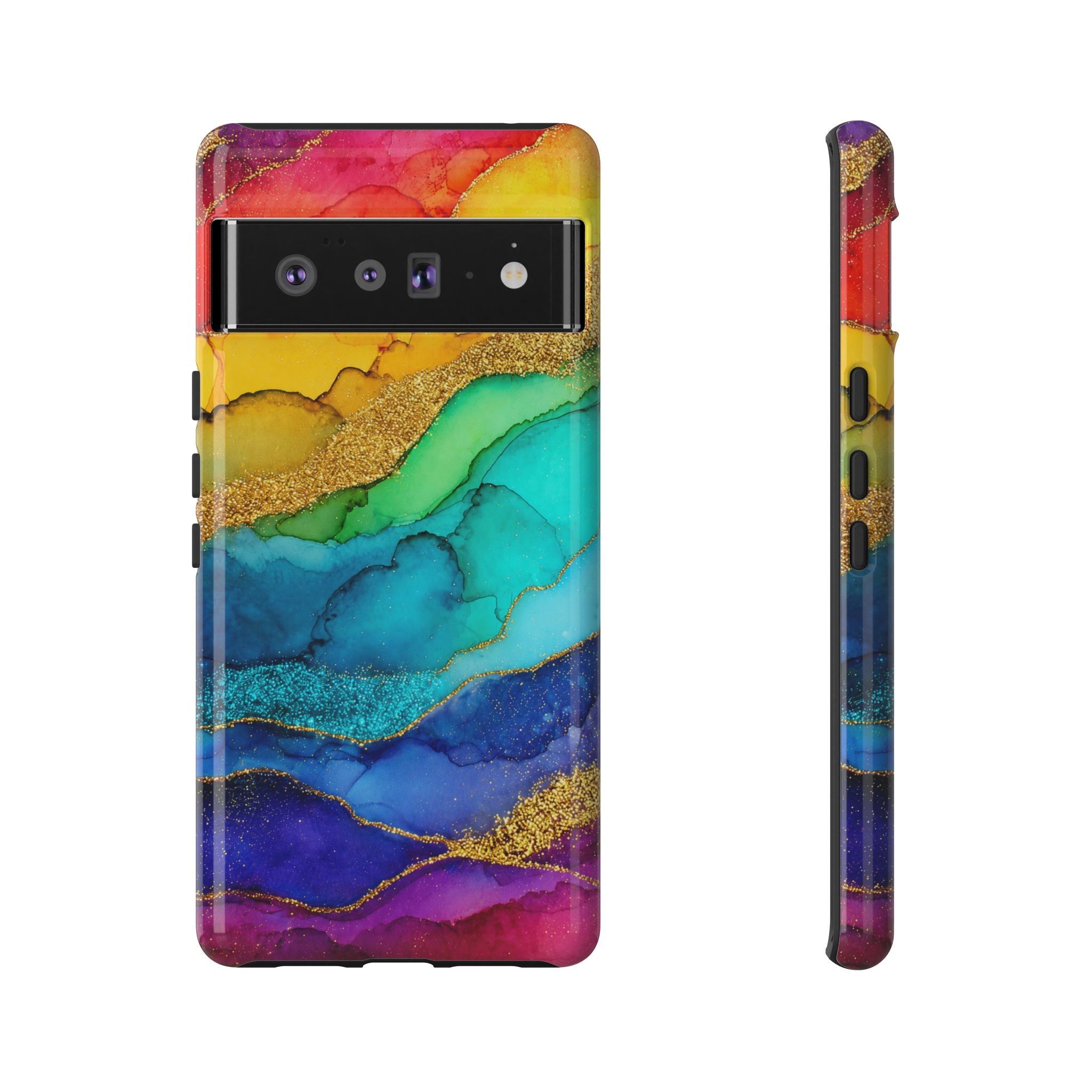 Gold Resin Wave - Phone Case