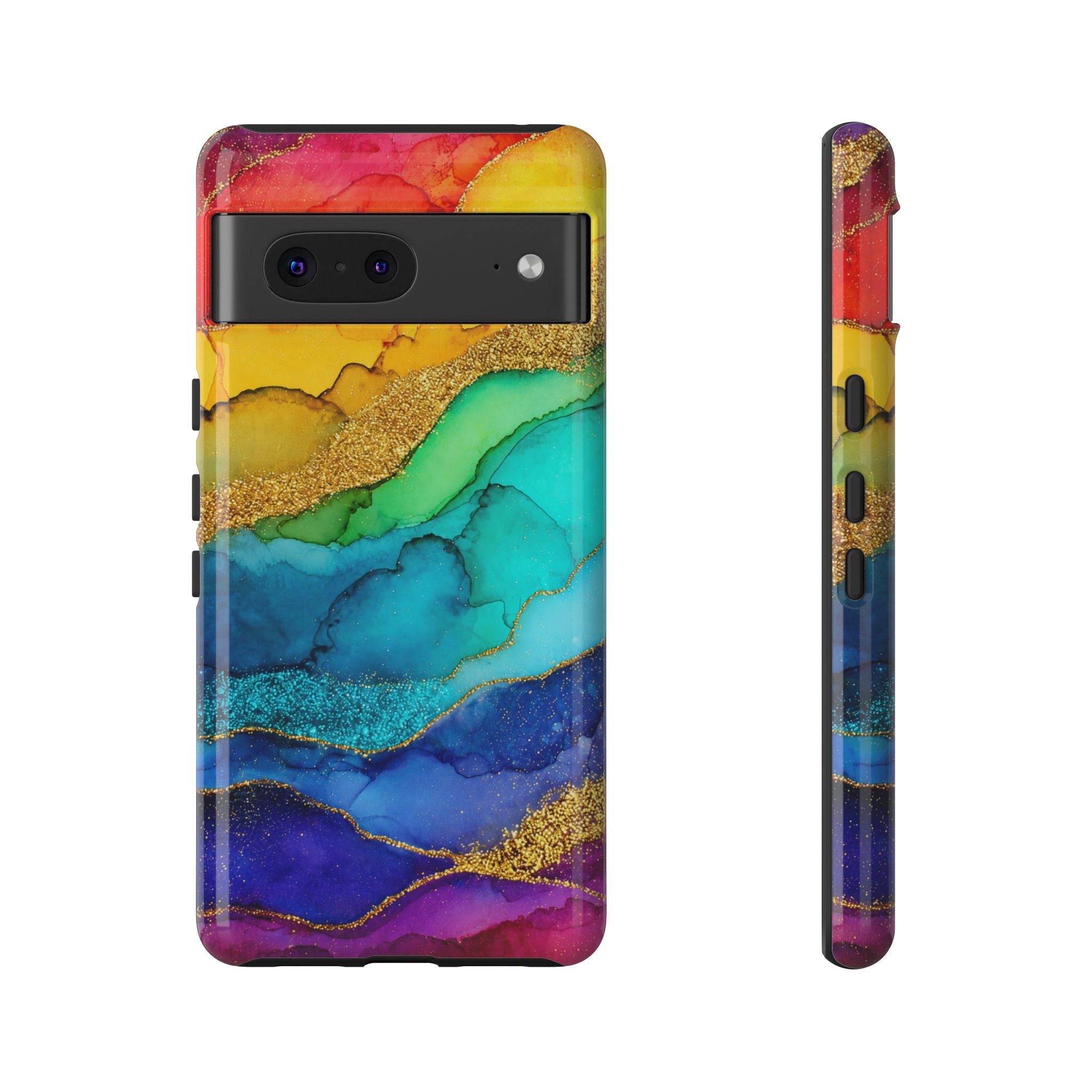 Gold Resin Wave - Phone Case