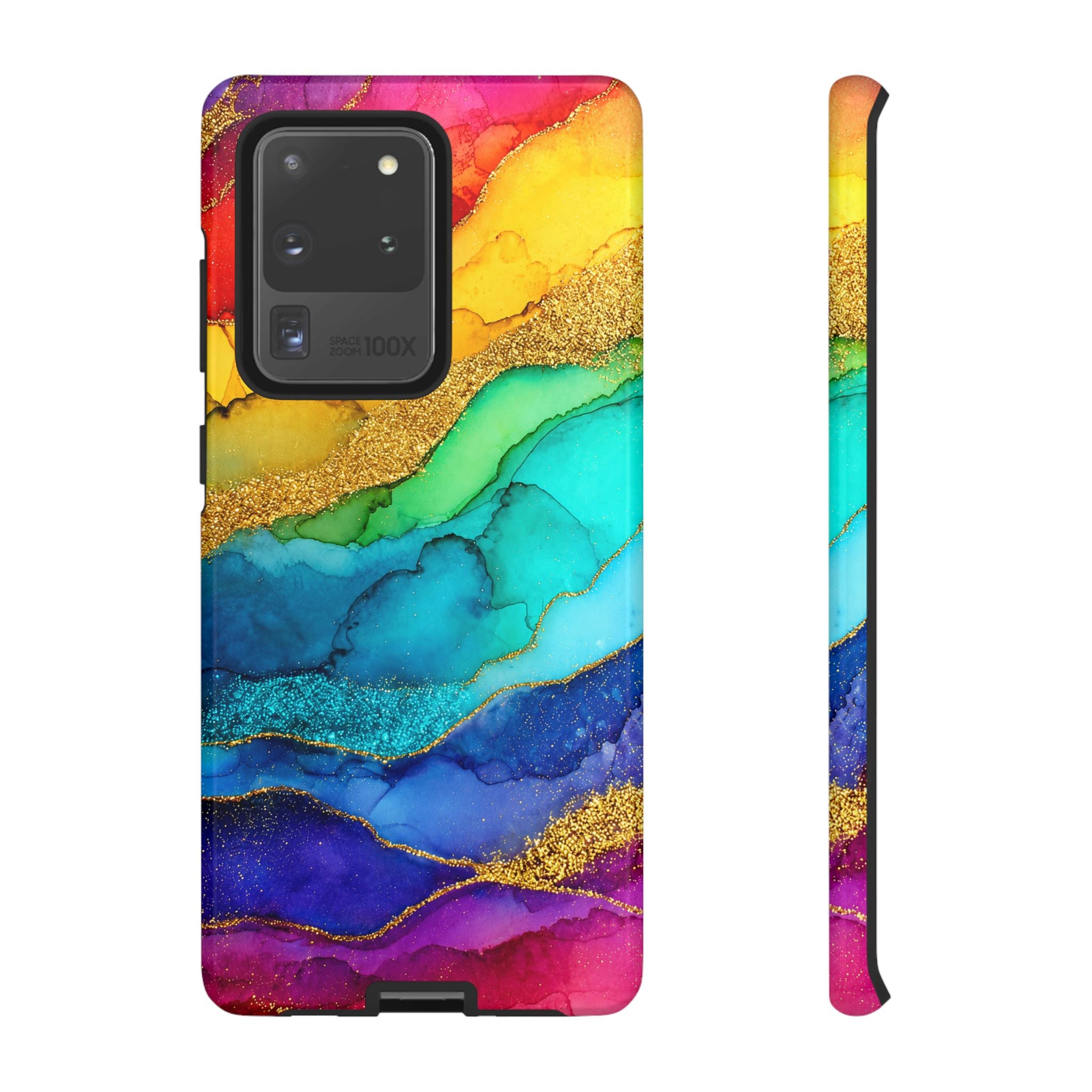 Gold Resin Wave - Phone Case