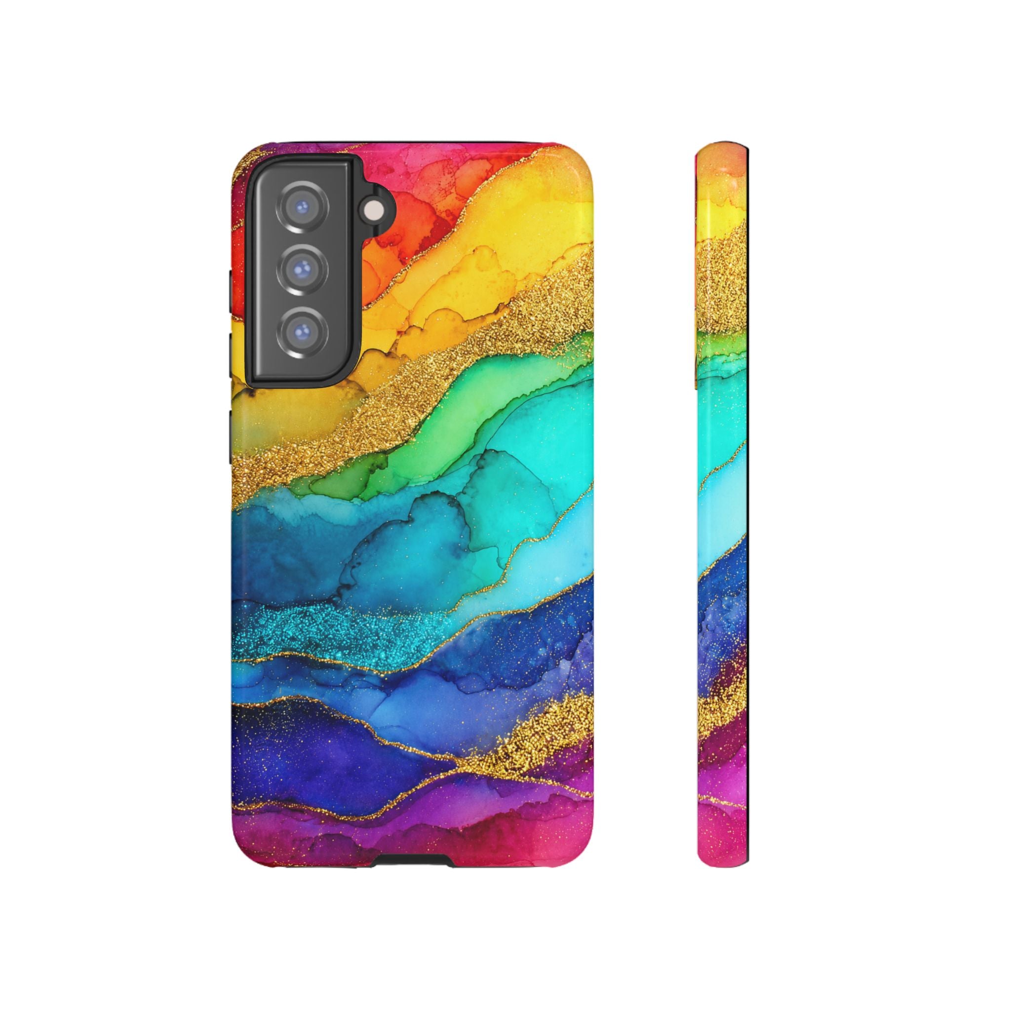 Gold Resin Wave - Phone Case