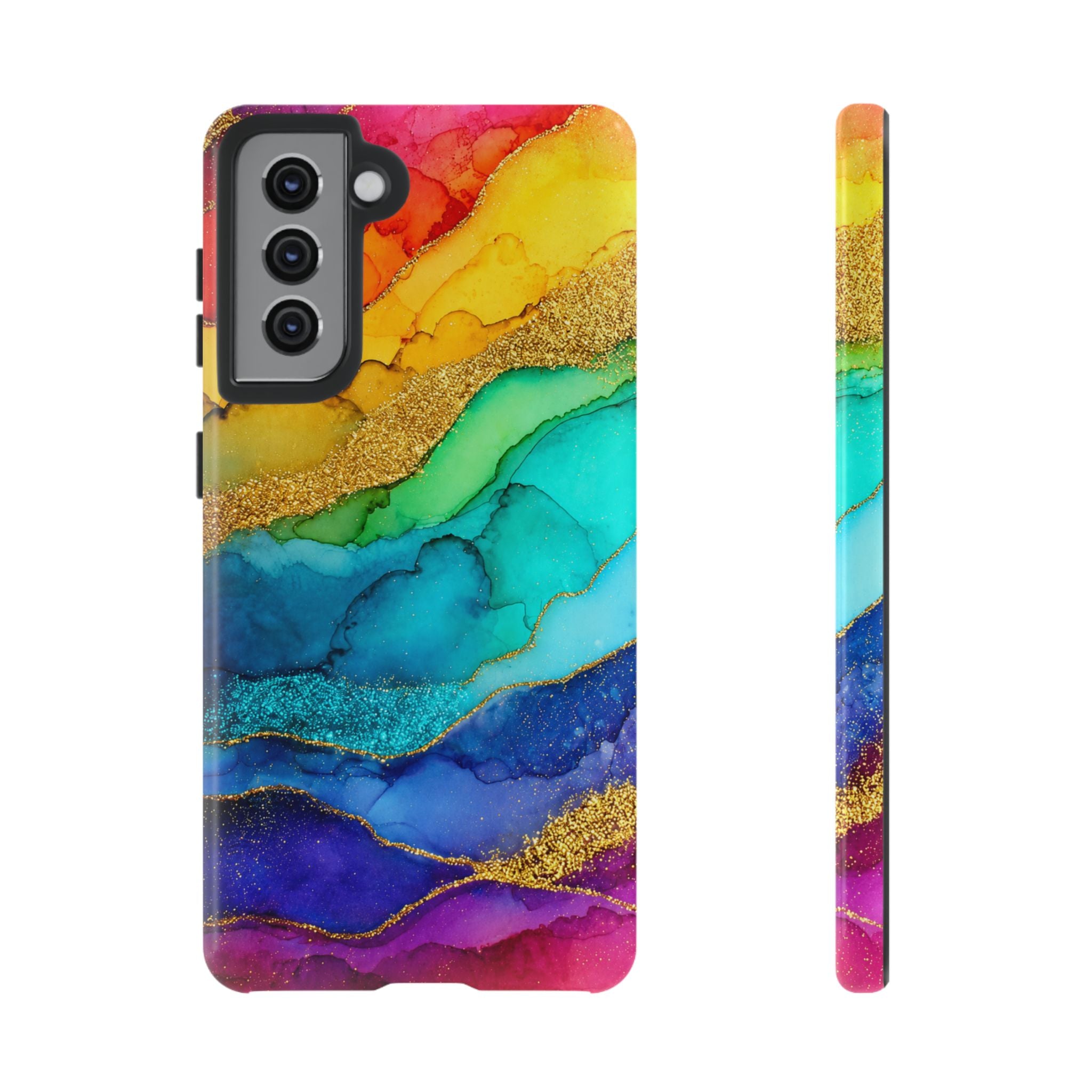 Gold Resin Wave - Phone Case