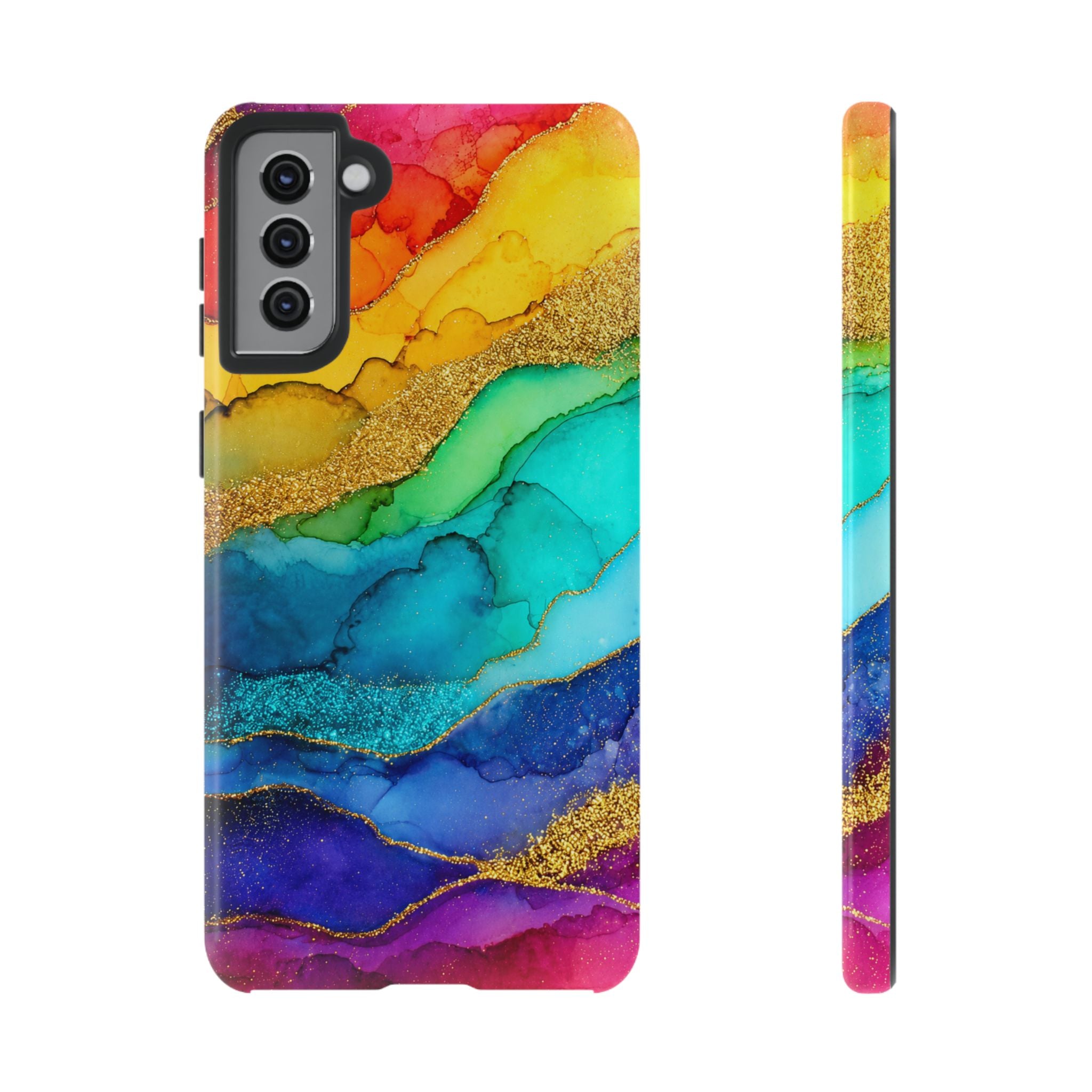 Gold Resin Wave - Phone Case