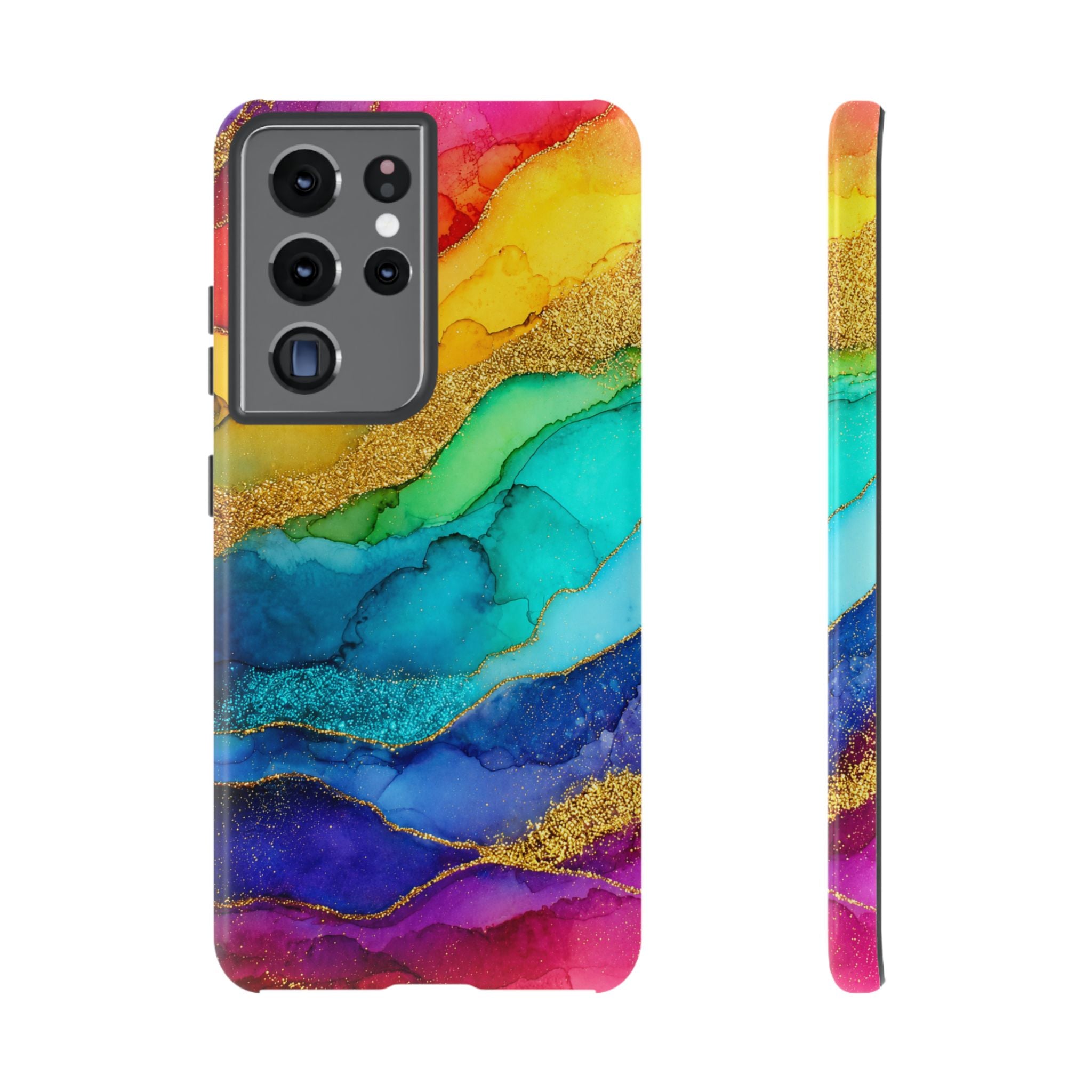 Gold Resin Wave - Phone Case