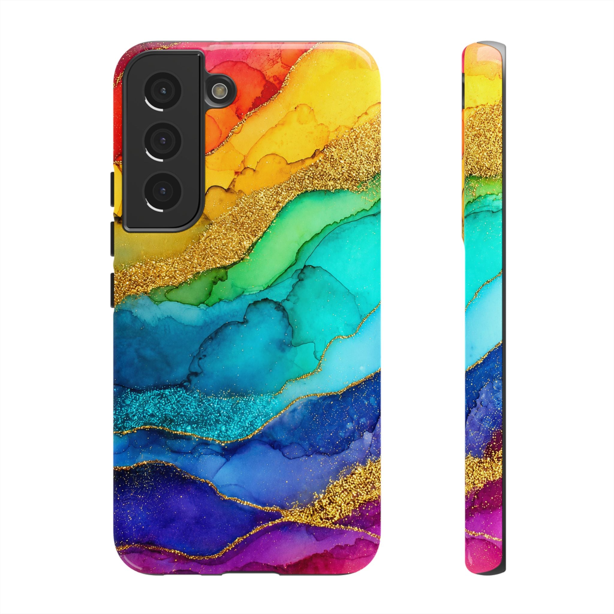 Gold Resin Wave - Phone Case