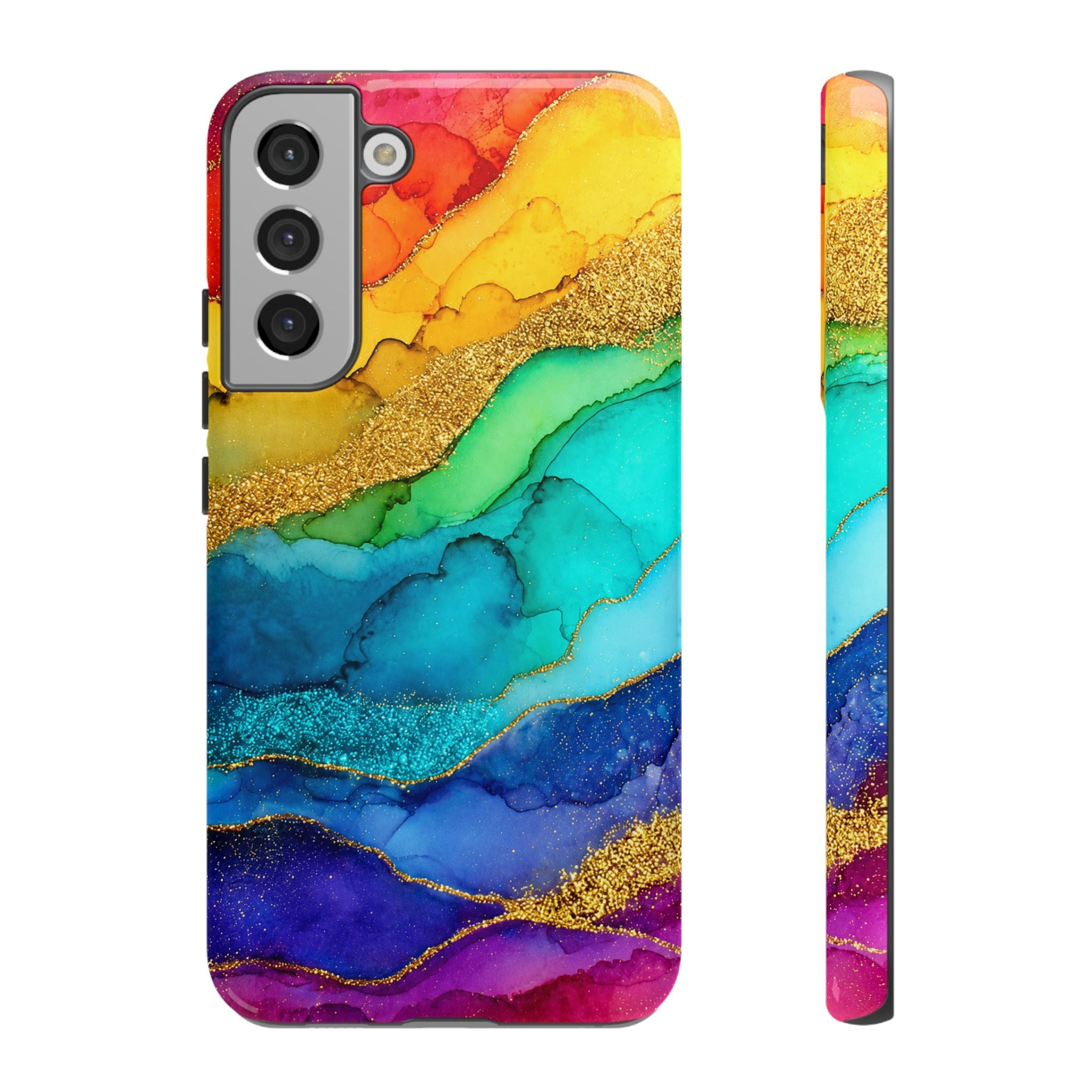 Gold Resin Wave - Phone Case