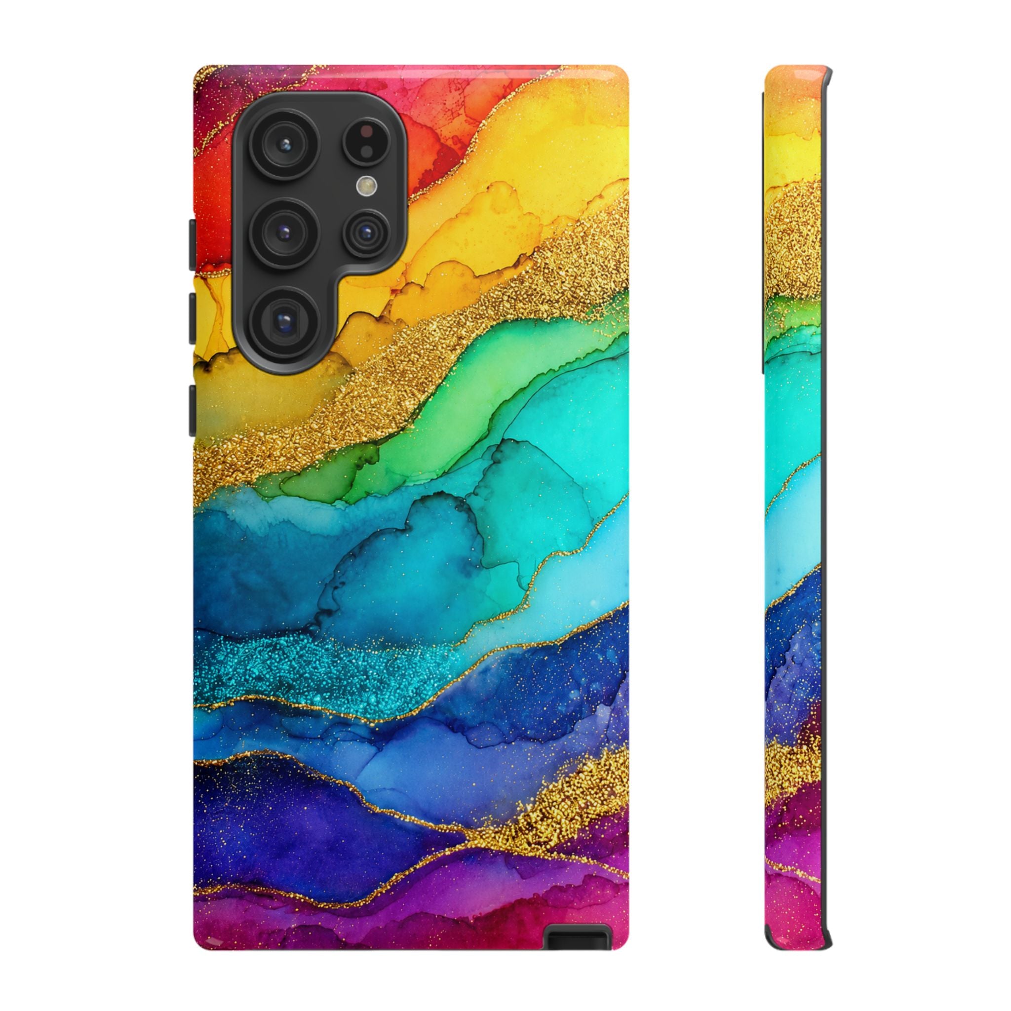 Gold Resin Wave - Phone Case