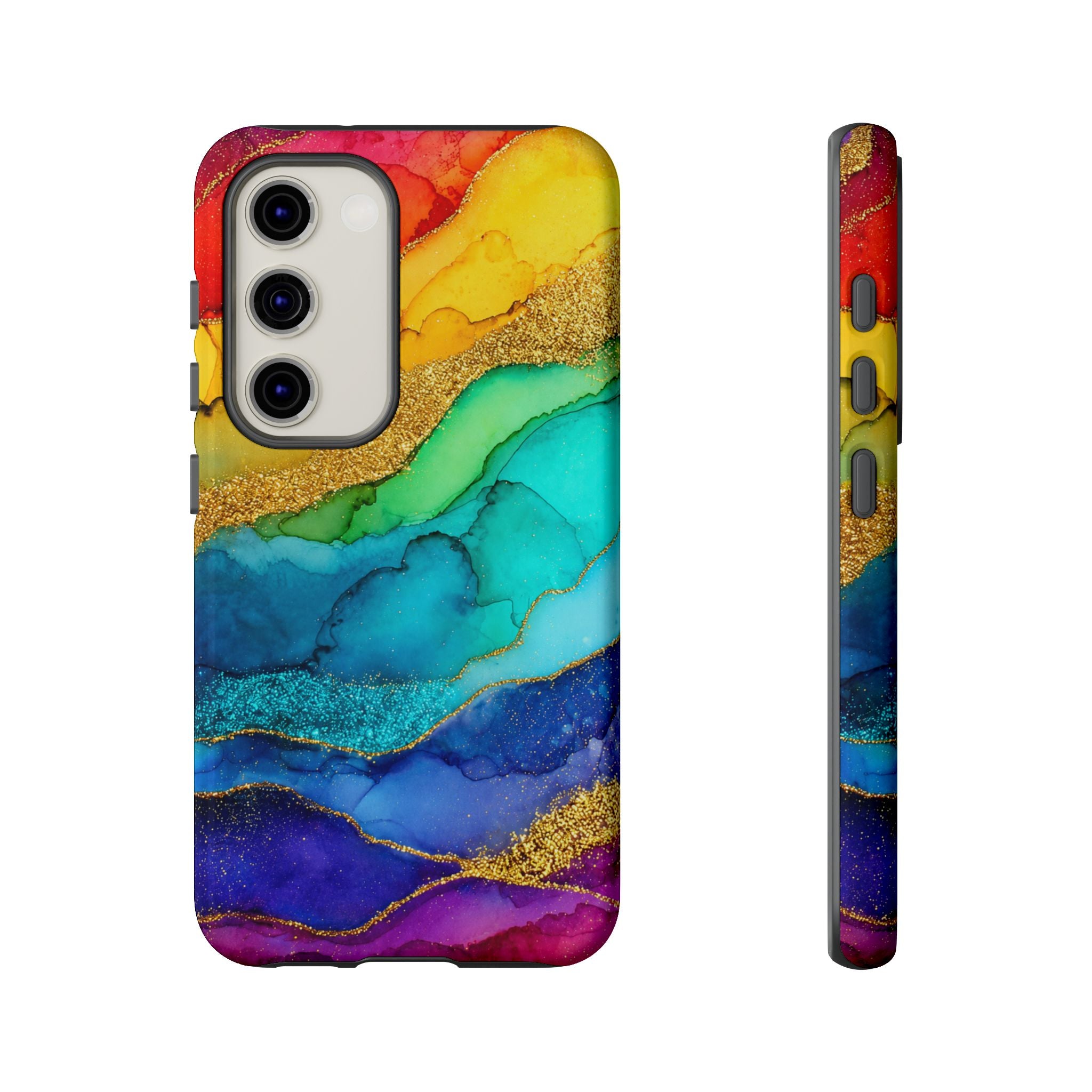 Gold Resin Wave - Phone Case