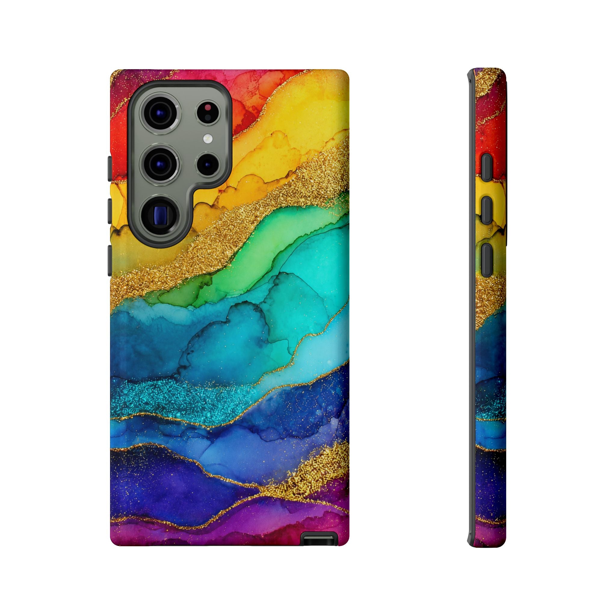 Gold Resin Wave - Phone Case