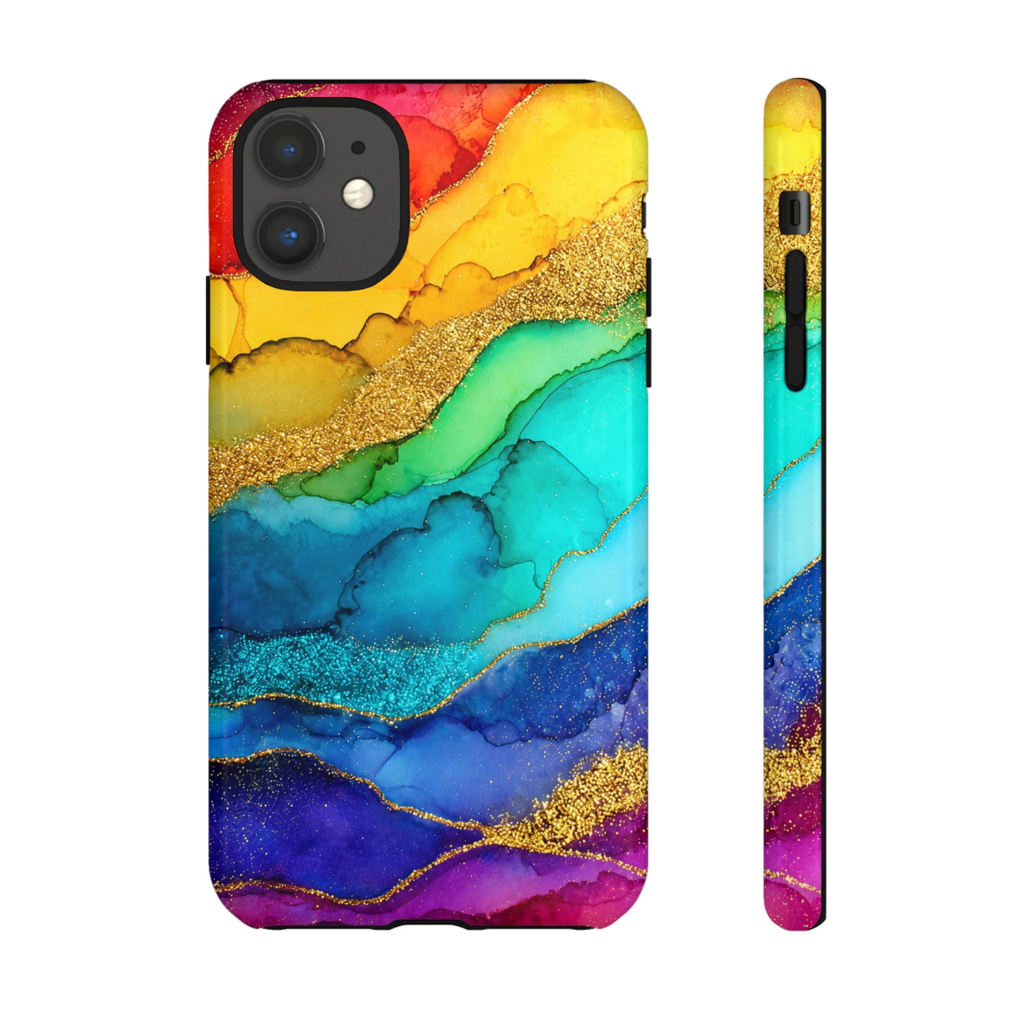 Gold Resin Wave - Phone Case
