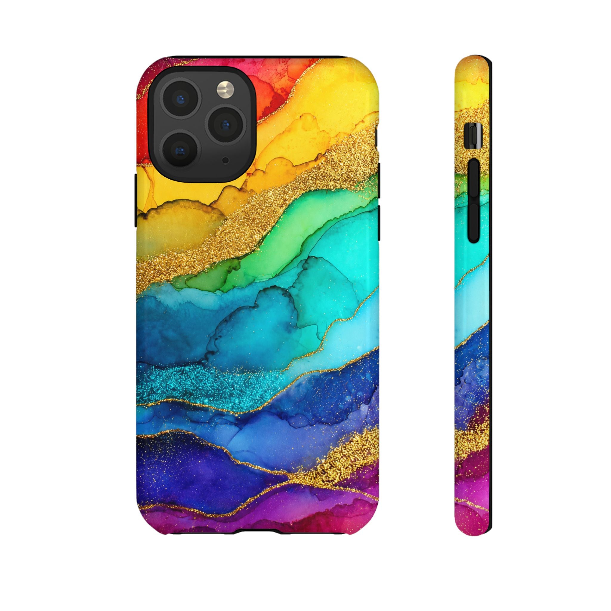 Gold Resin Wave - Phone Case