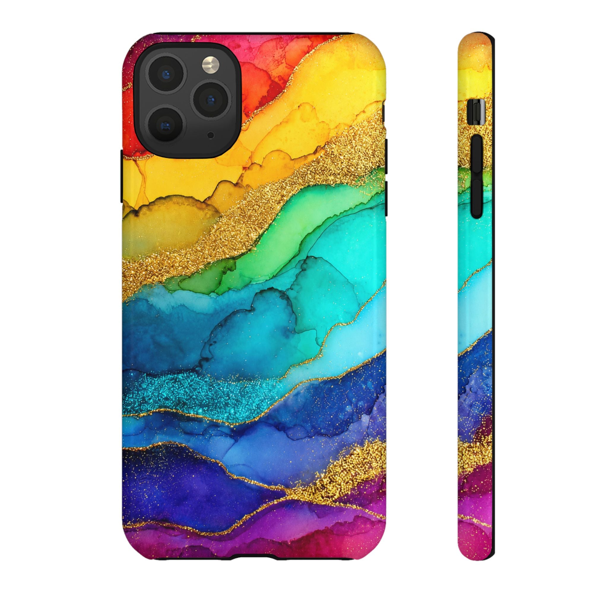 Gold Resin Wave - Phone Case