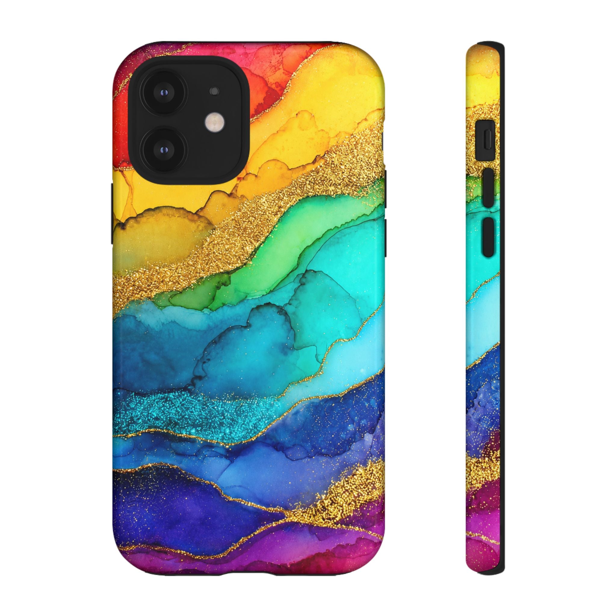 Gold Resin Wave - Phone Case