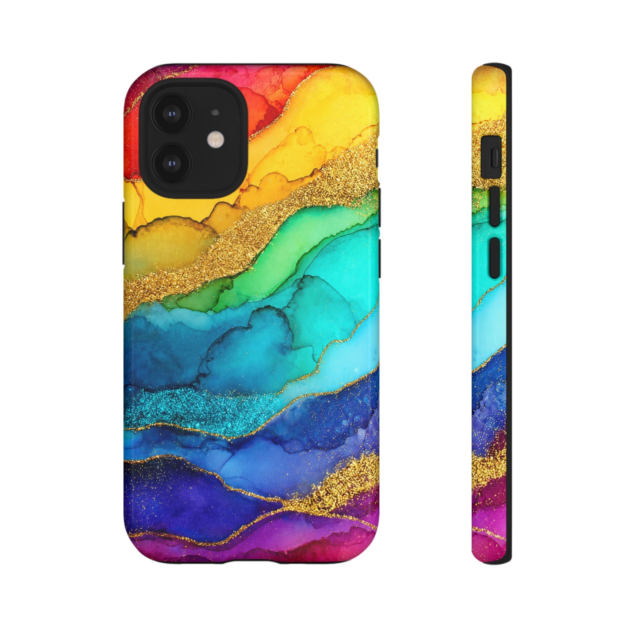 Gold Resin Wave - Phone Case